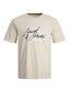 Camiseta manga corta con logo beige - JJZURI