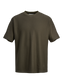 Camiseta de manga corta básica marrón oscura - JPRBLADAMIEN
