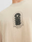 Camiseta estampado espalda beige- JORDESTINY