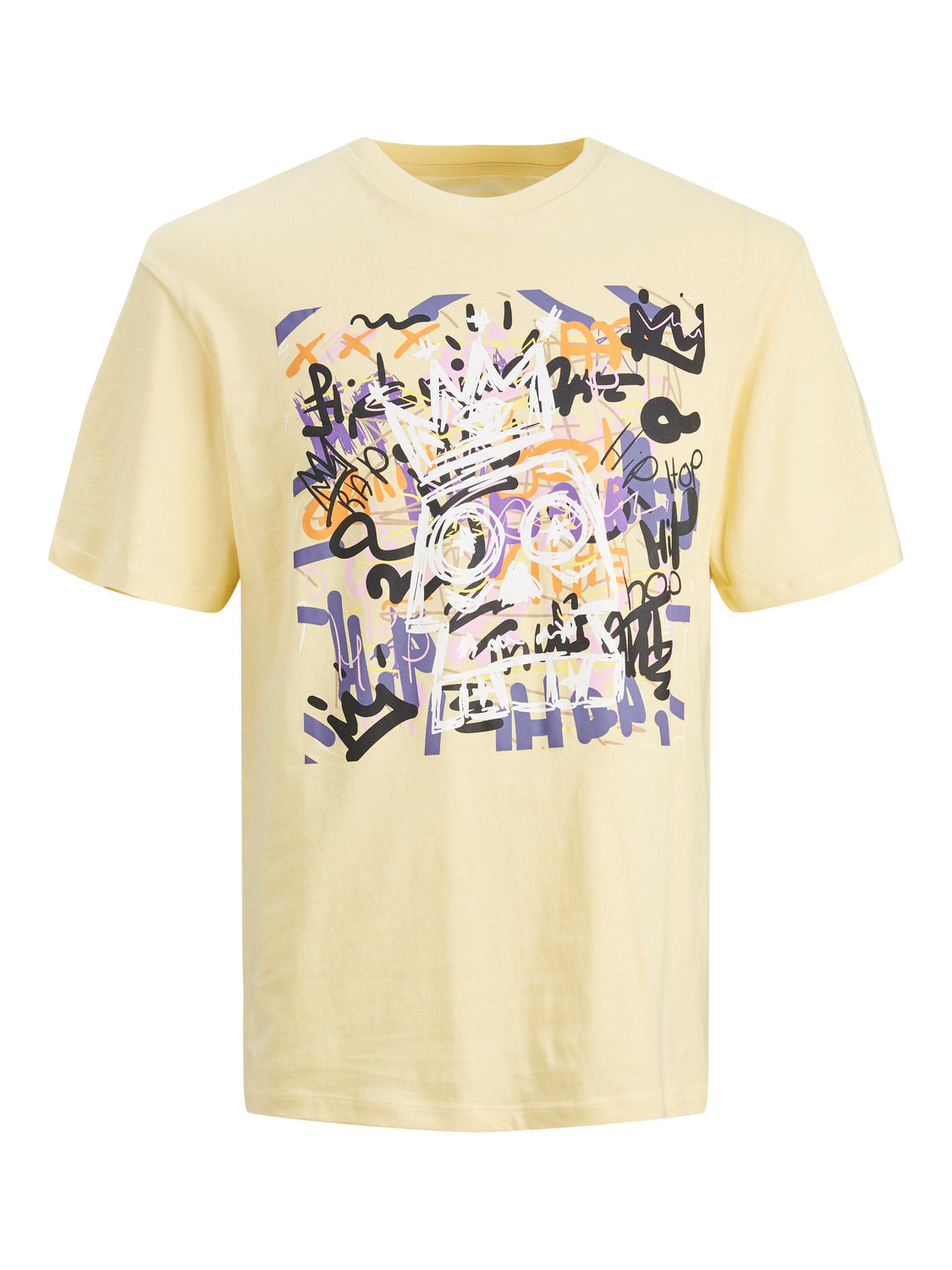 Camiseta de manga corta- JORABSTRACT Amarillo