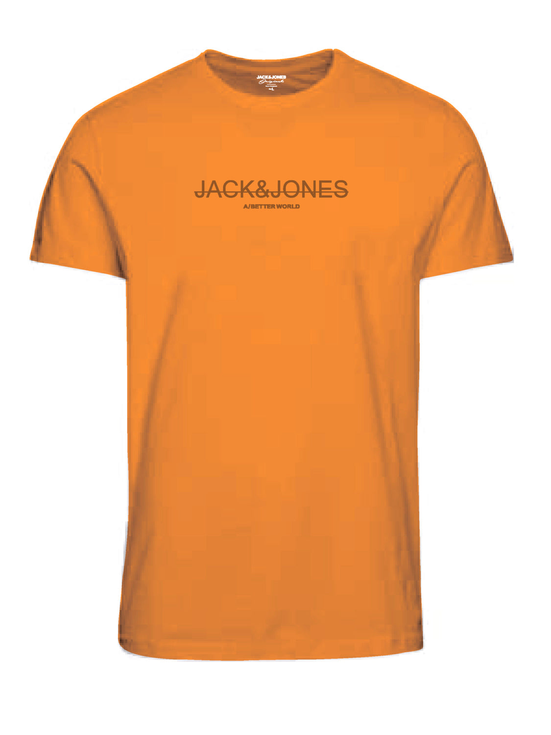 Camiseta básica de manga corta naranja - JORWAVEN