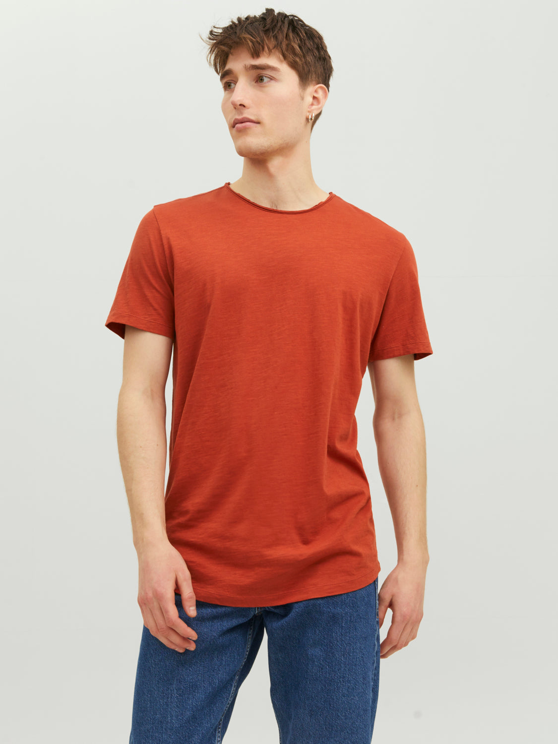 Camiseta de manga corta básica naranja - JJEBASHER