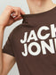 Camiseta de manga corta- JJECORP Marrón