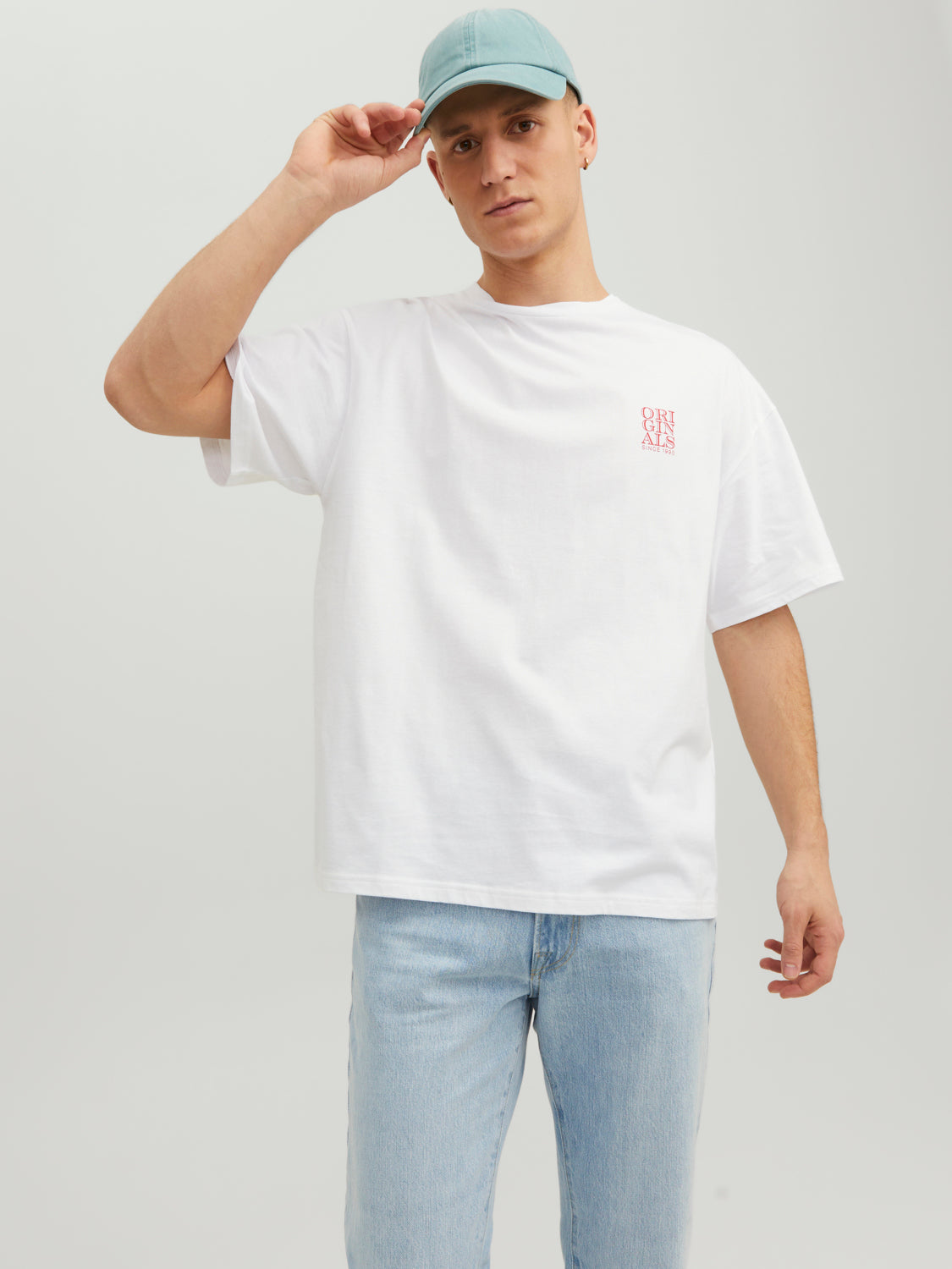 Camiseta de manga corta JORCUTS - Blanco