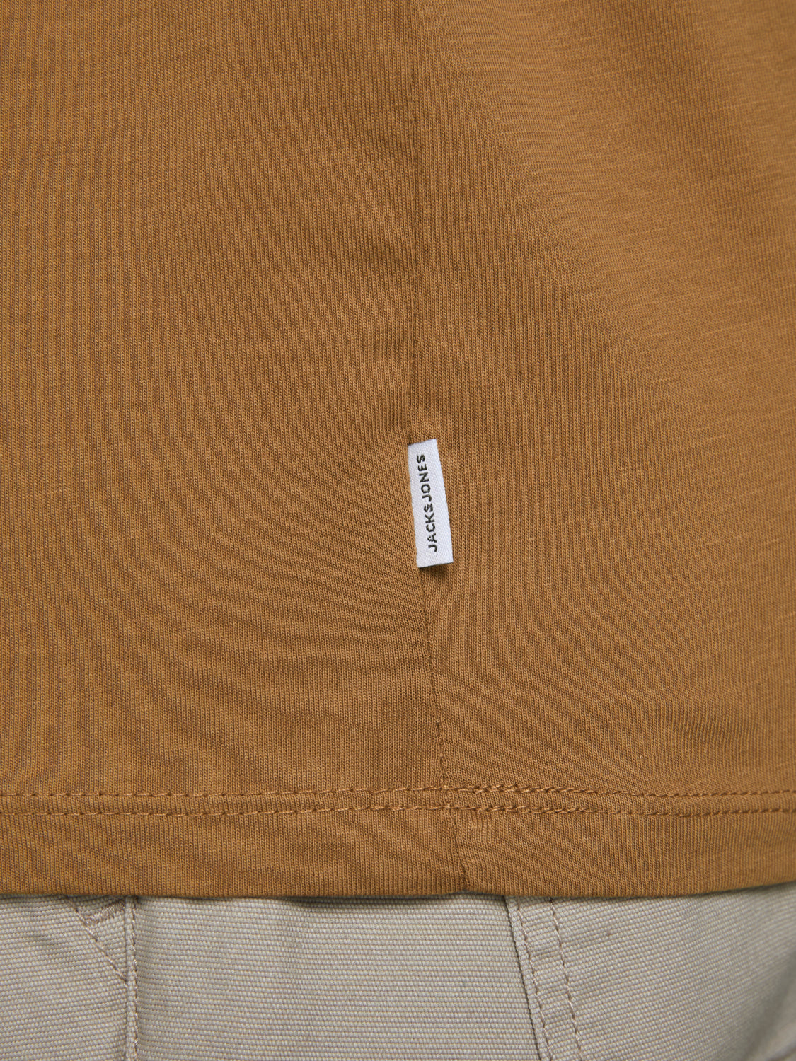 Camiseta básica de algodón JJEORGANIC - Marrón