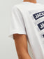Camiseta de manga corta de algodón JCOSPIRIT - Blanco