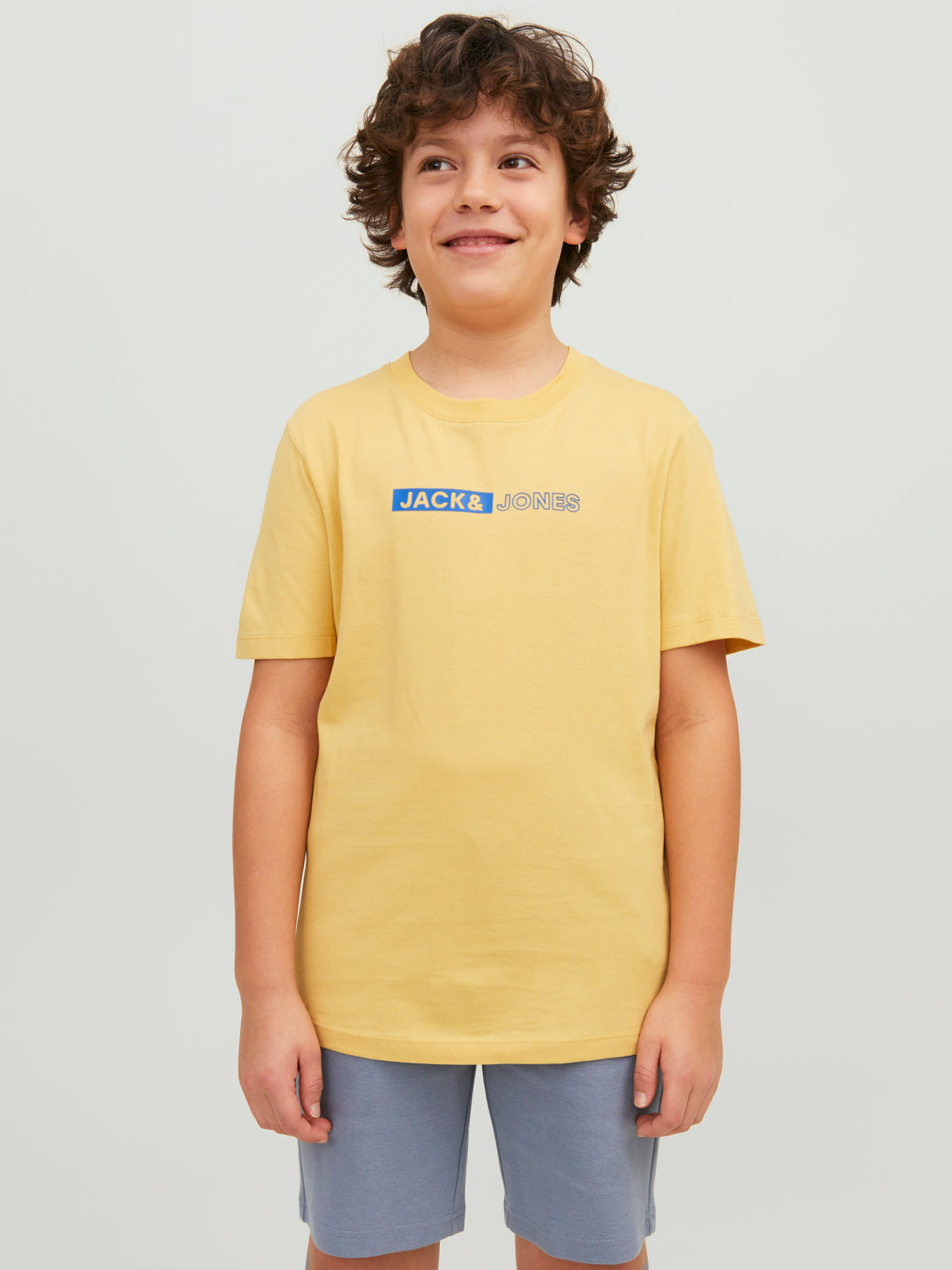 Camiseta de manga corta JJNEO - Amarillo