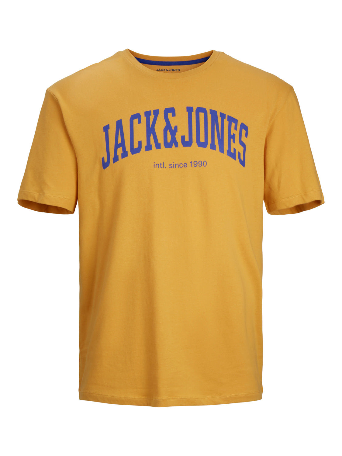 Camiseta de manga corta con logo JJEJOSH - Amarillo