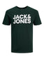 Camiseta de manga corta con logo verde oscuro - JJECORP
