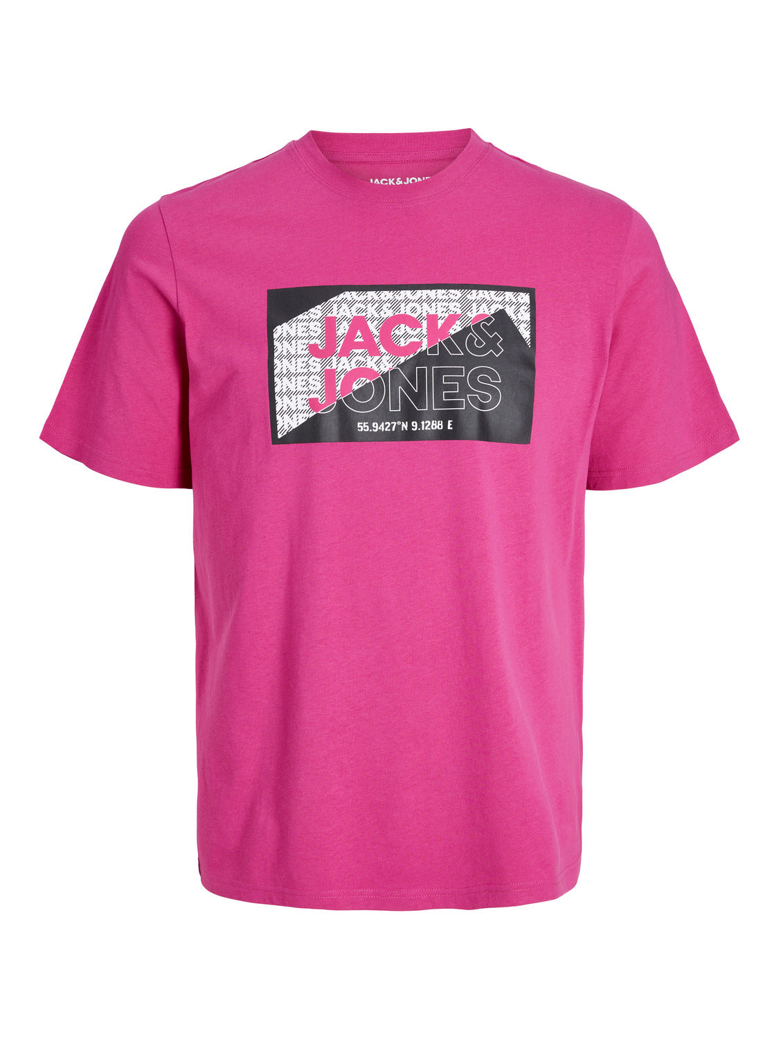 Camiseta manga corta con logo rosa - JCOLOGAN