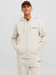 Sudadera Originals con cremallera beige - JORVESTERBRO