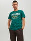 Camiseta de manga corta JJELOGO - Verde
