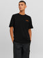 Camiseta de manga corta de algodón JCOSNORKLE - Negro