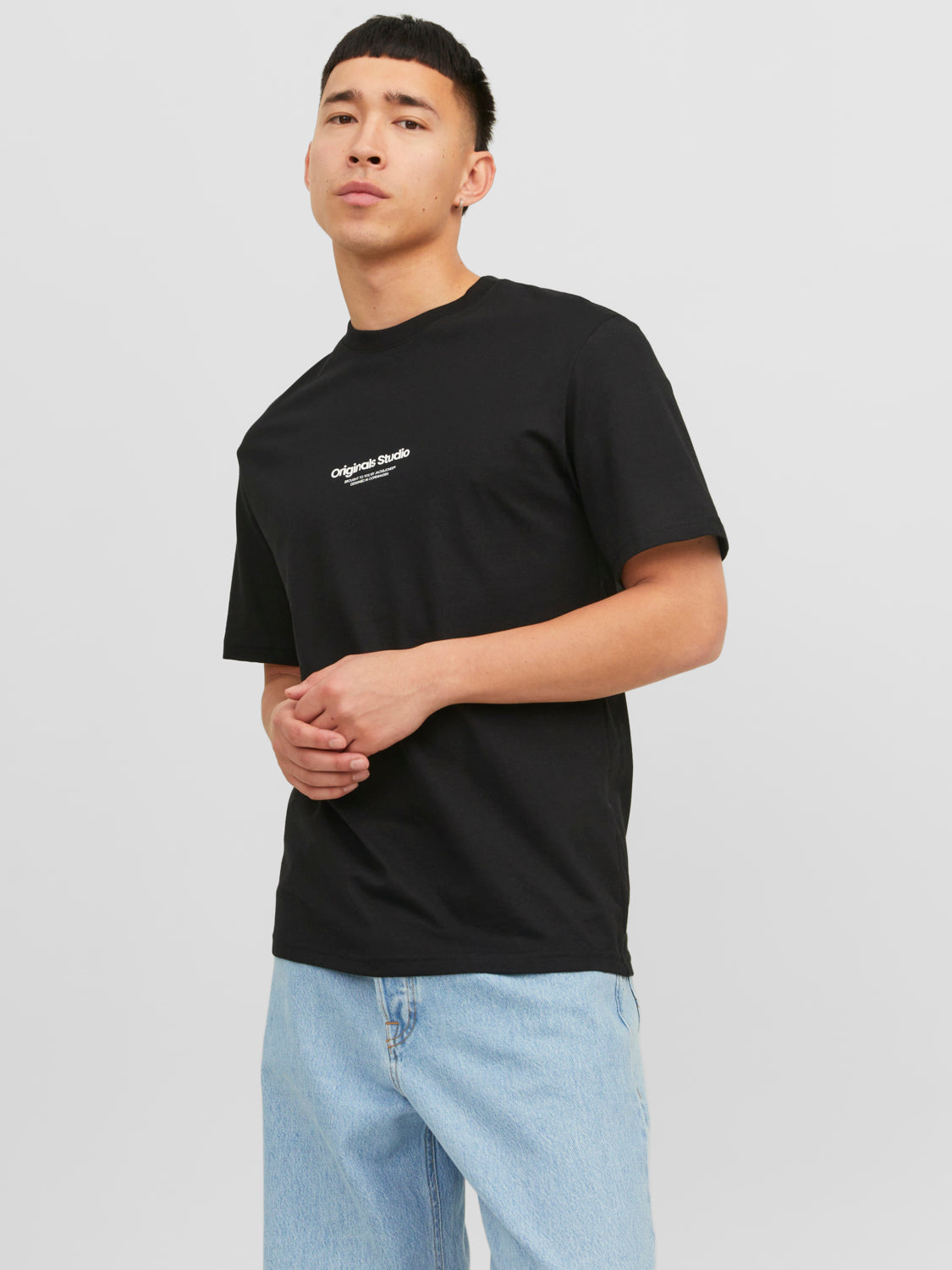 Camiseta de manga corta JORVESTERBRO- Negro