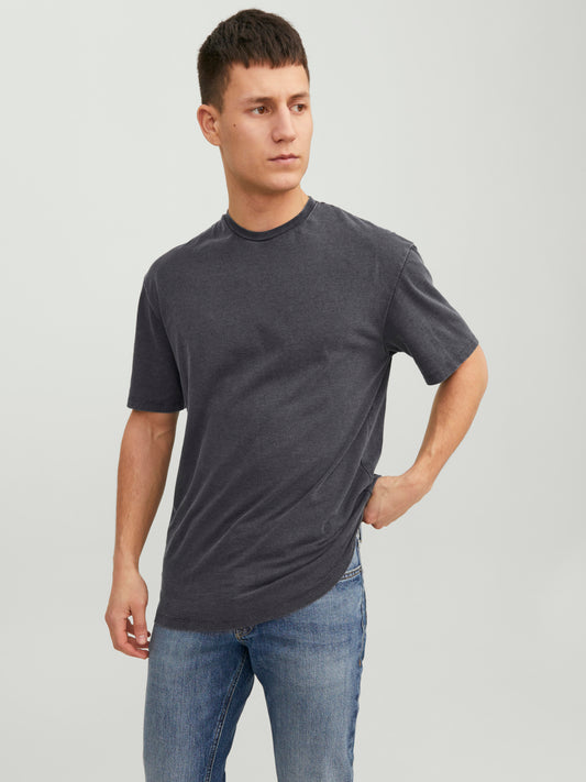 Camiseta negra básica de manga corta - JJEDREW