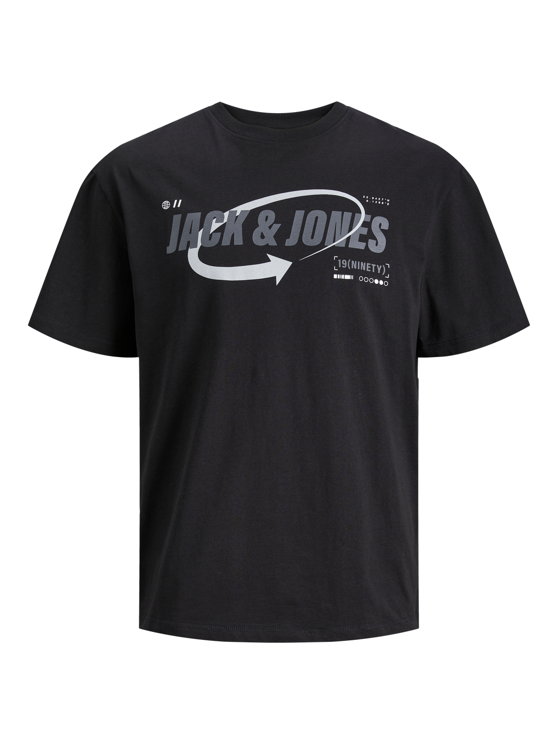 Camiseta negra con logo estampado - JCOBLACK