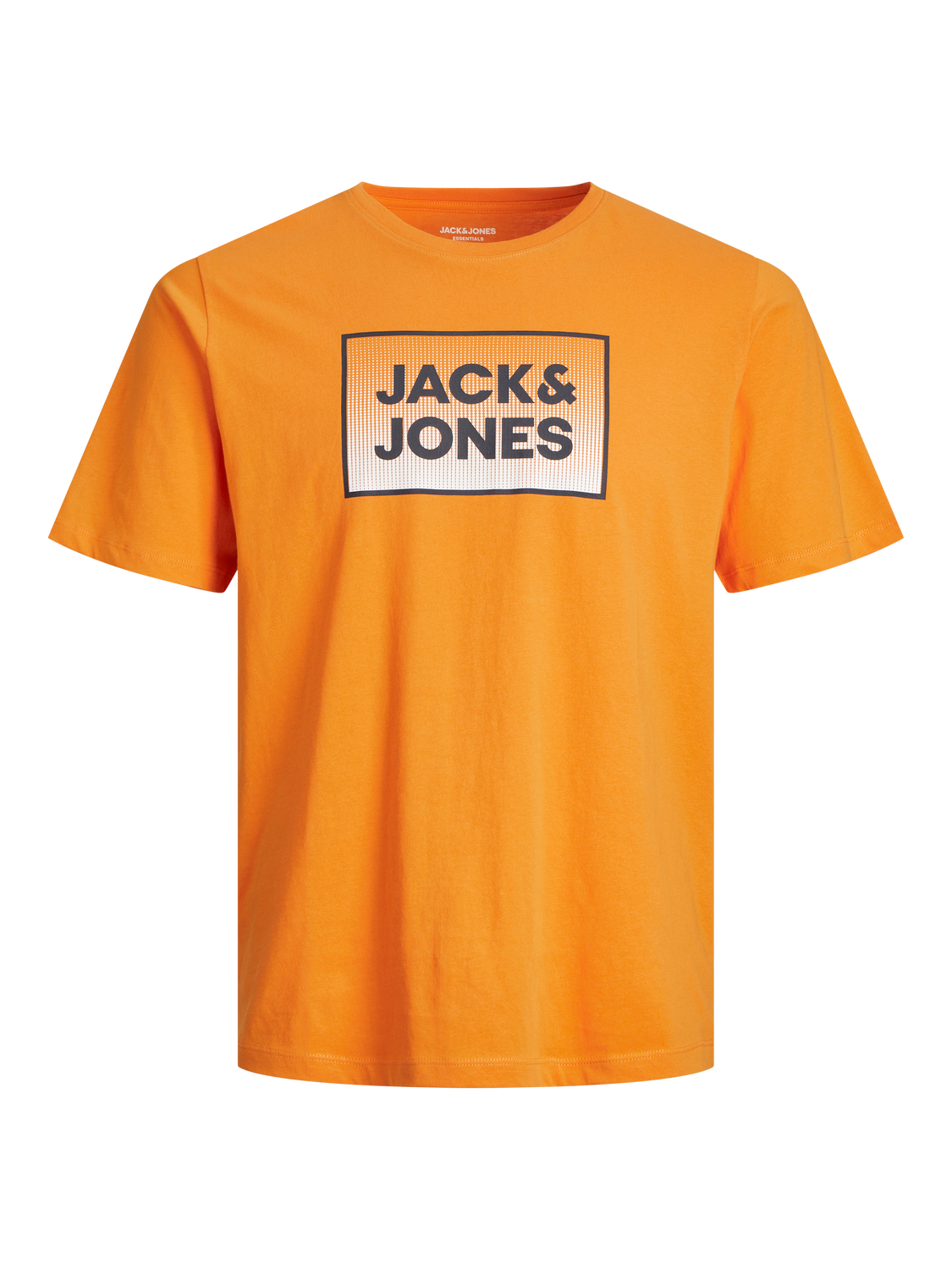 Camiseta manga corta naranja con logo - JJSTEEL